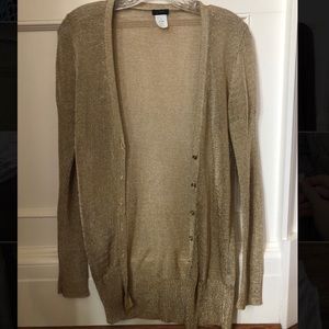 JCrew gold sweater